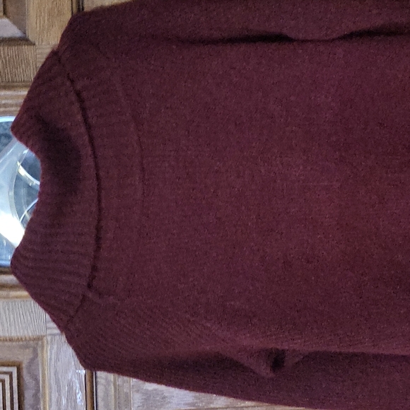 Express, cowl neck sweater dress, M, burgundy - Picture 5 of 7